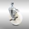 Service Caster 5 Inch SS Nylon Wheel Swivel 12mm Threaded Stem Caster with Brake SCC SCC-SSTS20S514-NYS-TLB-M1215 - alternate 1